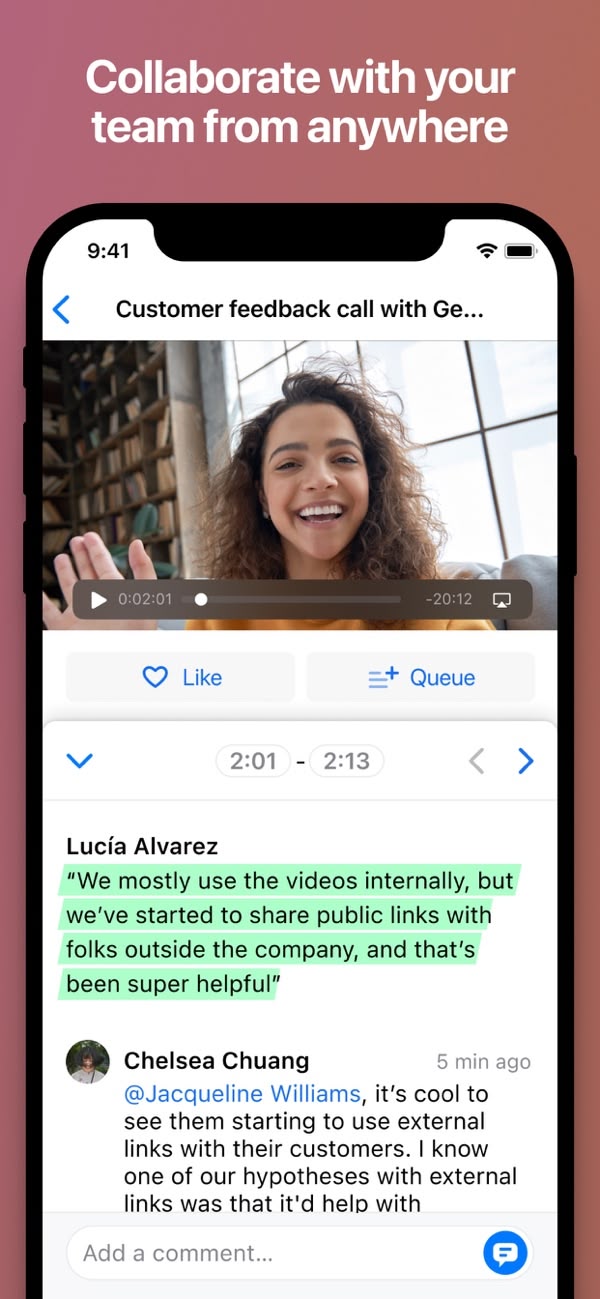 Screenshot of Rewatch on iPhone